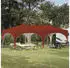 vidaXL Pop-up Partyzelt Terrakotta 575 x 288 x 245 cm Oxford-Stoff ohne Seitenwand (42019886)