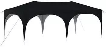 vidaXL Pop-up Partyzelt Anthrazit 575 x 288 x 245 cm Oxford-Stoff ohne Seitenwand (42019880)