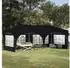 vidaXL Pop-up Partyzelt Schwarz 575 x 288 x 245 cm Oxford-Stoff mit 4 Seitenwänden (42019898)