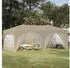 vidaXL Pop-up Partyzelt Creme 575 x 288 x 245 cm Oxford-Stoff mit 6 Seitenwänden (42019900)