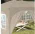 vidaXL Pop-up Partyzelt Creme 575 x 288 x 245 cm Oxford-Stoff mit 6 Seitenwänden (42019900)