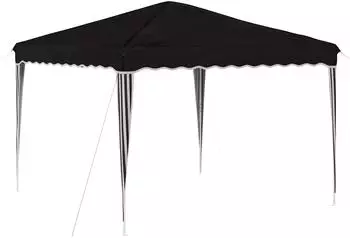 vidaXL Pop-up Partyzelt Schwarz 288 x 288 x 245 cm Oxford-Stoff ohne Seitenwand (42019755)