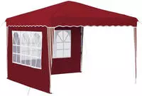 vidaXL Pop-up Partyzelt 288 x 288 x 245 cm Bordeauxrot Oxford-Stoff