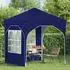 vidaXL Pop-up Partyzelt 192 x 192 x 245 cm Blau mit 2 Seitenwänden (42019824)