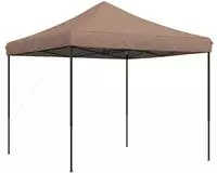 vidaXL Party-Zelt Braun 292 x 292 x 315 cm Oxford-Stoff