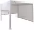 MCW P65 Pergola mit 3 Seitenwänden Lamellendach Alu 3x3m, weiß (100732)