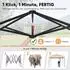 Sekey Pop-Up Faltpavillon 3x3m wasserdicht winterfest (GZ)