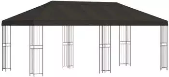 vidaXL Pavillon mit Seitenw&auml;nden 6x3m Anthrazit Polyester & Stahl (3375984)