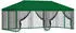 vidaXL Pavillon mit Seitenwänden 6x3m Grün Polyester & Stahl (3375998)
