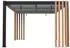 Sojag Lito 1012 freistehende Pergola 3x3,5m mit Sonnensegel Holzoptik