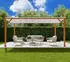 Paragon Outdoor Florenz 1116 Pergola Aluminium Holzoptik hellbraun/weiß 350x505x236cm (05010)