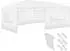 TecTake Novara pavilion in polyethylene and steel 6 x 3 x 2.5 m white