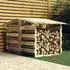 vidaXL Pergola with roof 1 x 0.9 x 1 m natural wood