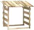 vidaXL Pergola with roof 1 x 0.9 x 1 m natural wood