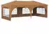 vidaXL Pop-up Partyzelt Beige 575 x 288 x 245 cm Oxford-Stoff mit 4 Seitenwänden (42019892)