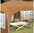 vidaXL Pop-up Partyzelt Beige 575 x 288 x 245 cm Oxford-Stoff mit 4 Seitenwänden (42019892)