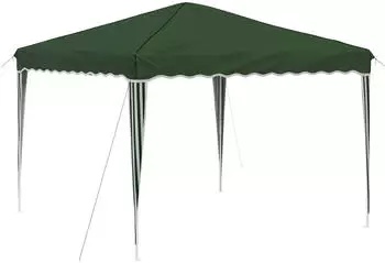 vidaXL Pop-up Partyzelt Gr&uuml;n 288 x 288 x 245 cm Oxford-Stoff ohne Seitenwand (42019750)