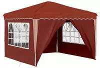 vidaXL Pop-up Partyzelt 288 x 288 x 245 cm Terrakotta Oxford-Stoff