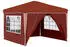 vidaXL Pop-up Partyzelt Terrakotta 288 x 288 x 245 cm Oxford-Stoff mit 4 Seitenwänden (42019776)