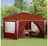 vidaXL Pop-up Partyzelt Terrakotta 288 x 288 x 245 cm Oxford-Stoff mit 4 Seitenwänden (42019776)