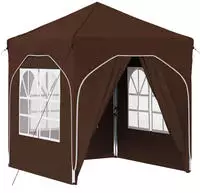 Vidaxl Pop-up Party Tent 192 X 192 X 245 Cm Brown