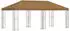 vidaXL Pavillon mit Seitenwänden 6x3m Beige Polyester Stahl 190 (3375982)