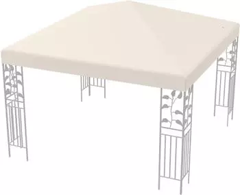 Costway Pavillon Ersatzdach 3x3m mit Ablauflöchern & Klettverschlüssen, Beige (NP10527BE)