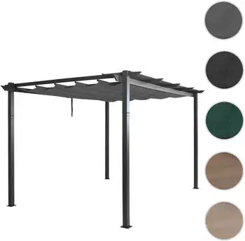 Mendler HWC-N93 Aluminium Pergola Schiebedach UV50+ 3x4m anthrazit (HWC-N93)