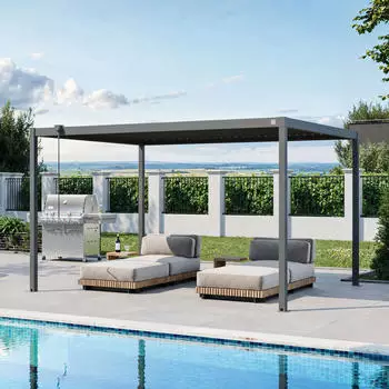 PRIMEYARD Pergola 3x4m anthrazit (GFPV01111)