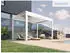 Biohort Pergola 3 x 3 m mit Lamellendach 312 x 312 cm weiß/Lamellen silber