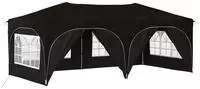 vidaXL Pop-up Partyzelt 575 x 288 x 245 cm Schwarz Oxford-Stoff