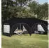 vidaXL Pop-up Partyzelt Schwarz 575 x 288 x 245 cm Oxford-Stoff mit 6 Seitenwänden (42019909)