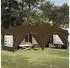 vidaXL Pop-up Partyzelt Taupe 575 x 288 x 245 cm Oxford-Stoff mit 6 Seitenwänden (42019905)