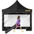 VEVOR Faltpavillon 3x3m Pop-Up, 240g PVC-beschichtetes Polyester, höhenverstellbar