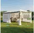 Kinzo Pavillon 3x6m 6 Seitenwände Firsthöhe 2,5m wasserdicht UV-beständig weiß