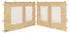 QUICK STAR Pavillon Seitenteile mit Fenster 3x4m Polyester Beige RAL 1001 (48564)