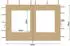 QUICK STAR Pavillon Seitenteile mit Fenster 3x4m Polyester Beige RAL 1001 (48564)