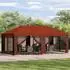 vidaXL Pavillon mit Seitenwänden 6x3m Terrakotta (3376022)