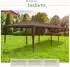 TecTake Almchalet pavilion in polyethylene and steel 9 x 3 x 2.5 m brown