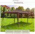 TecTake Almchalet pavilion in polyethylene and steel 6 x 3 x 2.5 m brown