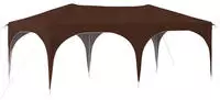 vidaXL Pop-up Partyzelt 575 x 288 x 245 cm Braun Oxford-Stoff