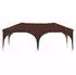 vidaXL Pop-up Partyzelt Braun 575 x 288 x 245 cm Oxford-Stoff ohne Seitenwand (42019885)