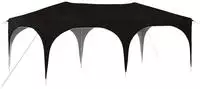 Vidaxl Pop-up Party Tent 575 X 288 X 245 Cm Black Oxford Fabric