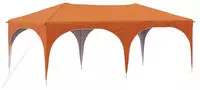 Vidaxl Pop-up Party Tent 575 X 288 X 245 Cm Orange Oxford Fabric