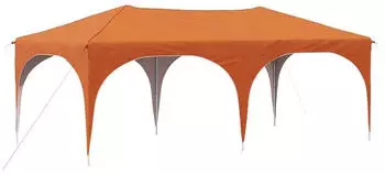 vidaXL Pop-up Partyzelt Orange 575 x 288 x 245 cm Oxford-Stoff ohne Seitenwand (42019888)