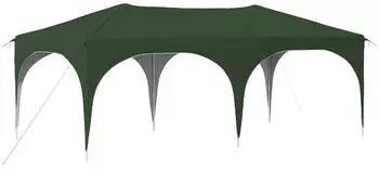vidaXL Pop-up Partyzelt Gr&uuml;n 575 x 288 x 245 cm Oxford-Stoff ohne Seitenwand (42019882)