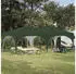 vidaXL Pop-up Partyzelt Grün 575 x 288 x 245 cm Oxford-Stoff ohne Seitenwand (42019882)
