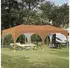 vidaXL Pop-up Partyzelt Beige 575 x 288 x 245 cm Oxford-Stoff ohne Seitenwand (42019881)