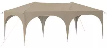 vidaXL Pop-up Partyzelt Creme 575 x 288 x 245 cm Oxford-Stoff ohne Seitenwand (42019878)