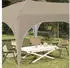 vidaXL Pop-up Partyzelt Creme 575 x 288 x 245 cm Oxford-Stoff ohne Seitenwand (42019878)